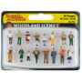 16 personnages divers - HO 1/87 - WOODLAND SCENICS A1958