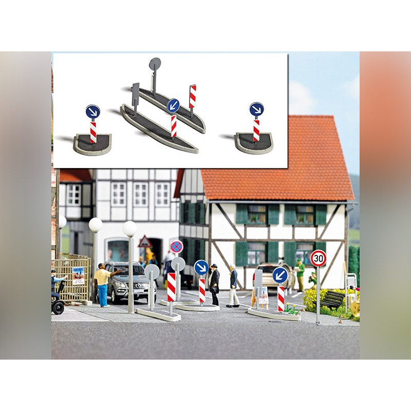 Ilots de trafic routier - HO 1/87 - BUSCH 1111