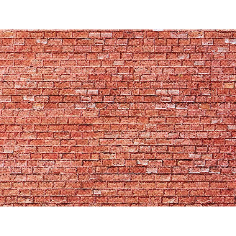 Faller 170613 - Plaque décor - brique grès rouge - HO