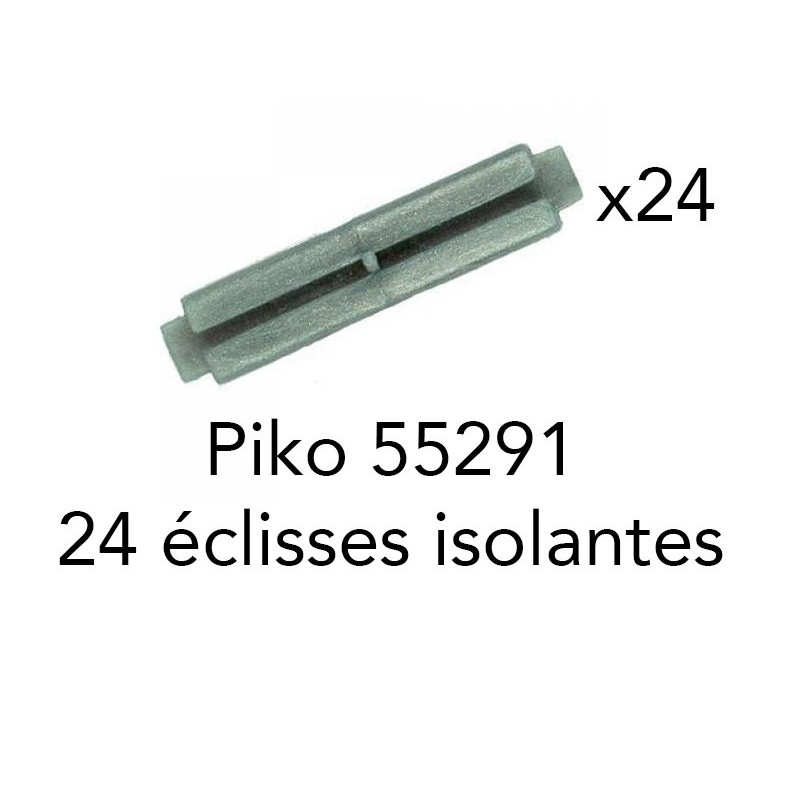 Piko 55291 - 24 éclisses isolantes plastique Piko Voie A - HO