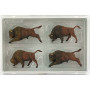 4 buffles - HO 1/87 - PREISER 20391