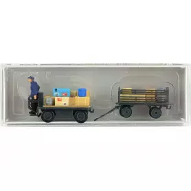 Conducteur de chariot électrique époque III - HO 1/87 - PREISER 10256