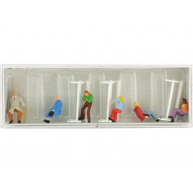 Couples sur des bancs - HO 1/87 - PREISER 10027