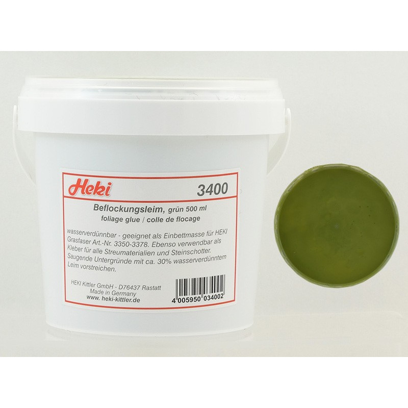 HEKI 3400 - colle pour flocage couleur verte