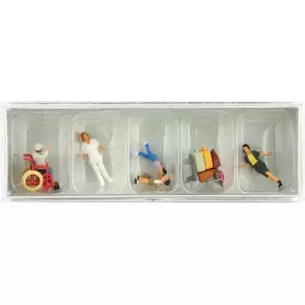 Voyageurs avec bagages - HO 1/87 - PREISER 10465