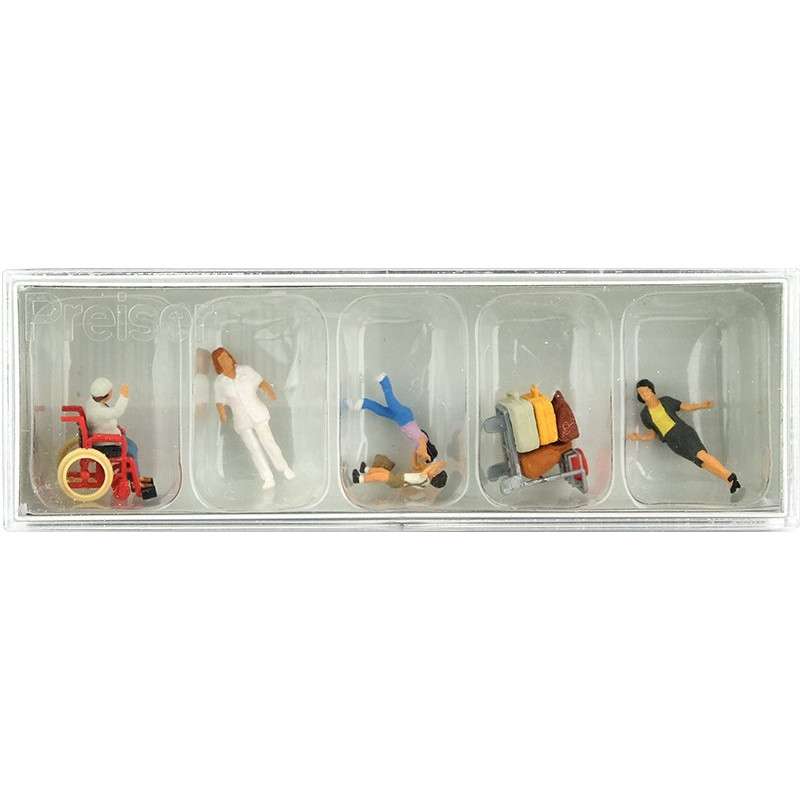 Voyageurs avec bagages - HO 1/87 - PREISER 10465