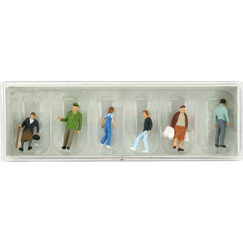 Passants et policier - HO 1/87 - PREISER 10378
