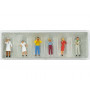 Personnages au snack - HO 1/87 - PREISER 10109
