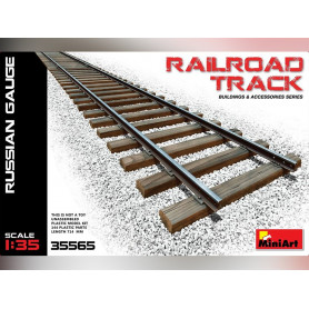 Rails pour diorama - échelle 1/35 - MINIART 35565