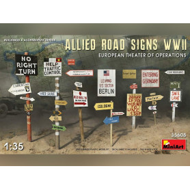 Panneaux routiers alliés WWII - échelle 1/35 - MINIART 35608