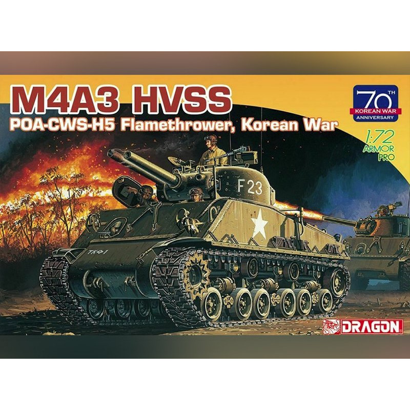 M4A3 Lance-flammes WWII - échelle 1/72 - DRAGON 7524
