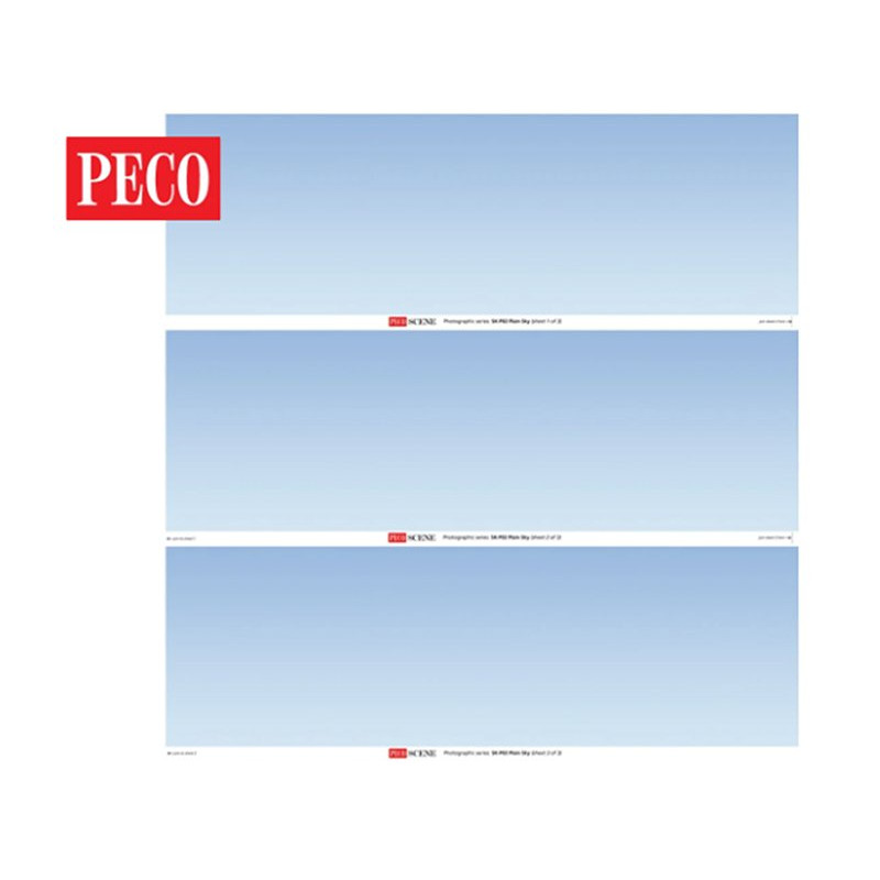 PECO SKP-02 - Fond de décor ciel bleu - 2,40m - HO - N