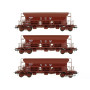 Set 3x wagon trémie F70 Eads « SGW » ép. IV SNCF - HO 1/87 - REE WB-667