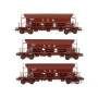 Set 3x wagon trémie F70 Eads « SGW » ép. IV SNCF - HO 1/87 - REE WB-667