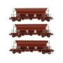 Set 3x wagon trémie F70 Eads ép. IV SNCF - HO 1/87 - REE WB-670