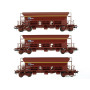 Set 3x wagon trémie F70 Eads Facs ép. V SNCF - HO 1/87 - REE WB-673