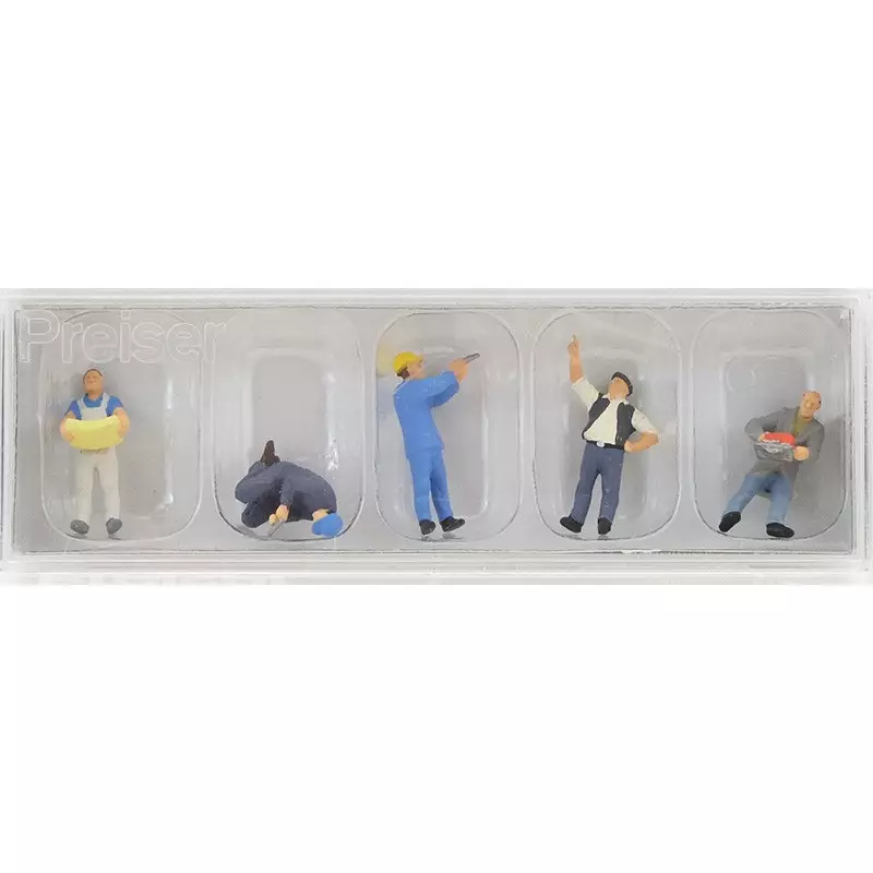 PREISER 10498 - artisans au travail - HO 1/87