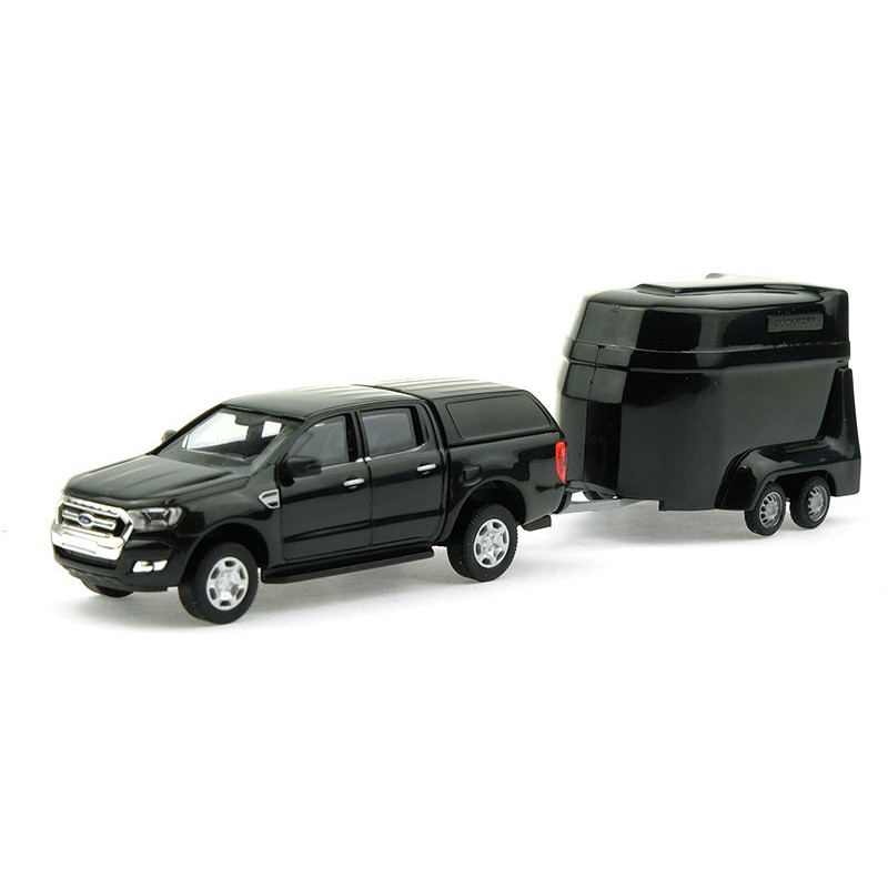 Ford Ranger avec van à chevaux - HO 1/87 - BUSCH 52814