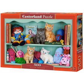 Kitten Shelves - Puzzle 500 pièces - CASTORLAND