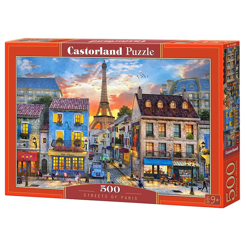 Streets of Paris - Puzzle 500 pièces - CASTORLAND
