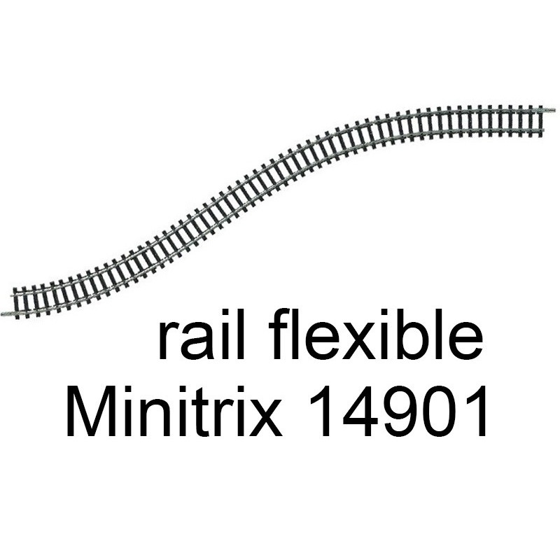 Voie flexible 730 mm Minitrix - Trix 14901