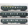 Set 3 voitures Express Nord A3B4 - B9 - B11 - Epoque IIId - HO - 40328 LS Models