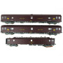 3x voitures postale brun PTT - ép IV - HO 1/87 - 40421 LS Models