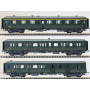Set 3 voitures Express Nord A7 - B5d - B11 - Epoque IIId - HO - 40326 LS Models