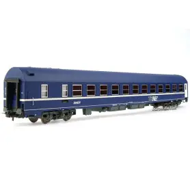 Voiture Lits MU TEN logo nouille ép. IV - SNCF - HO 1/87 - JOUEF HJ4142