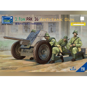 Canon anti-tank allemand 3.7cm Pak 36 - échelle 1/35 - RIICH MODELS 35026