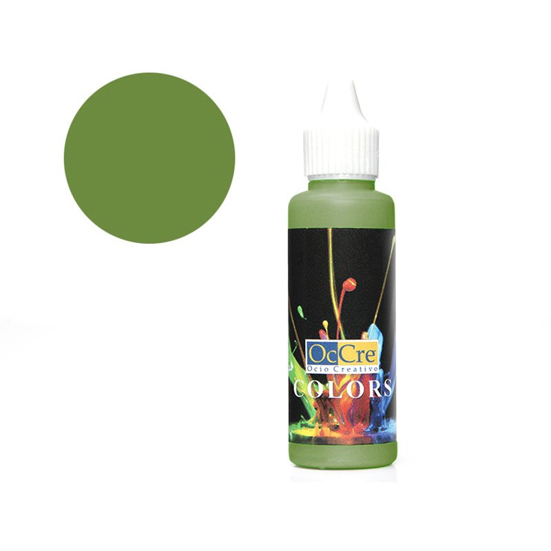 Peinture acrylique vert clair 30 ml - OCCRE 19314