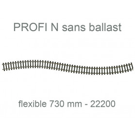Rail droit flexible 730 mm - Profi sans ballast - N 1/160 - FLEISCHMANN 22200