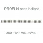 Rail droit 312.6 mm - Profi sans ballast - N 1/160 - FLEISCHMANN 22202