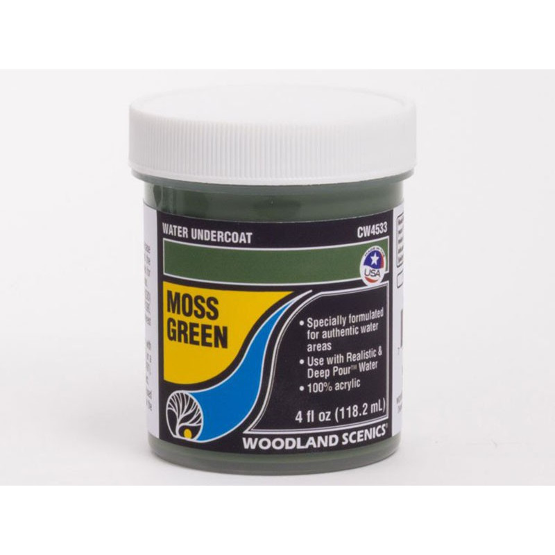 Woodland Scenics CW4533 - Water Undercoat™ - Sous couche - Moss Green - vert mousse