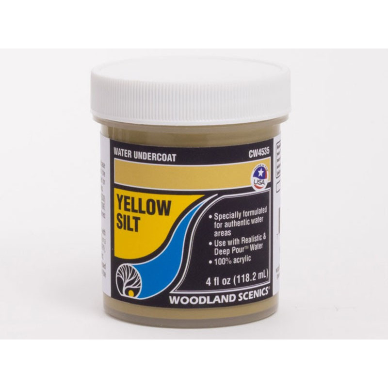 Woodland Scenics CW4535 - Water Undercoat™ - Sous couche - Yellow Silt - jaune limon