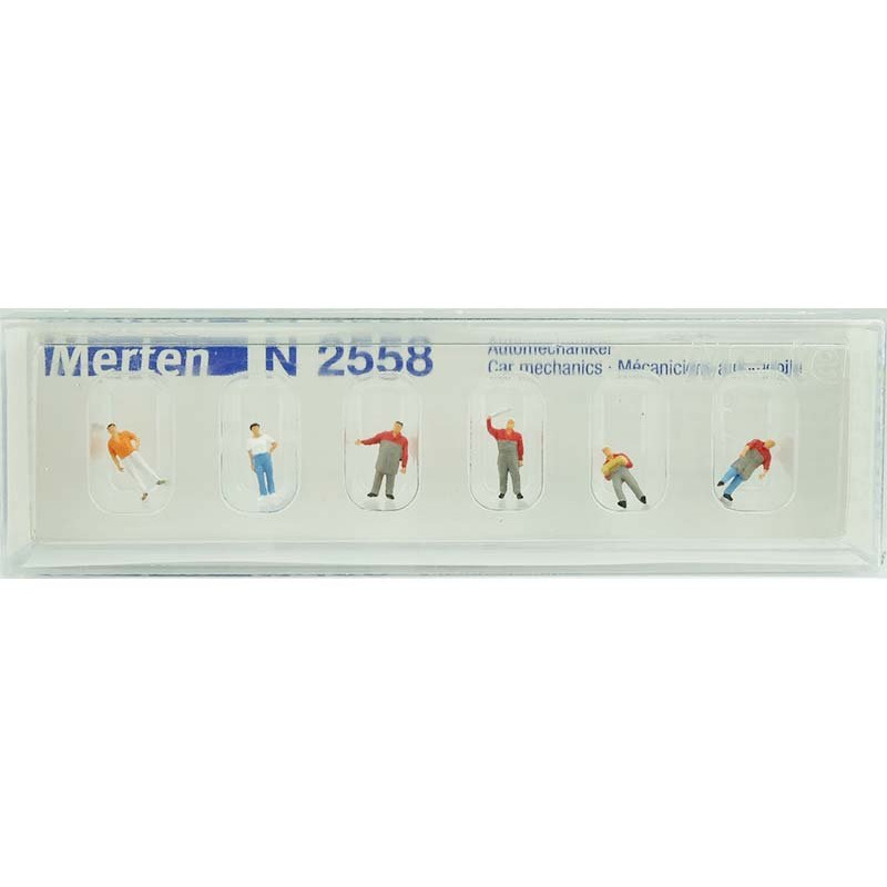 6 mécaniciens automobiles - N 1/160 - MERTEN 2558