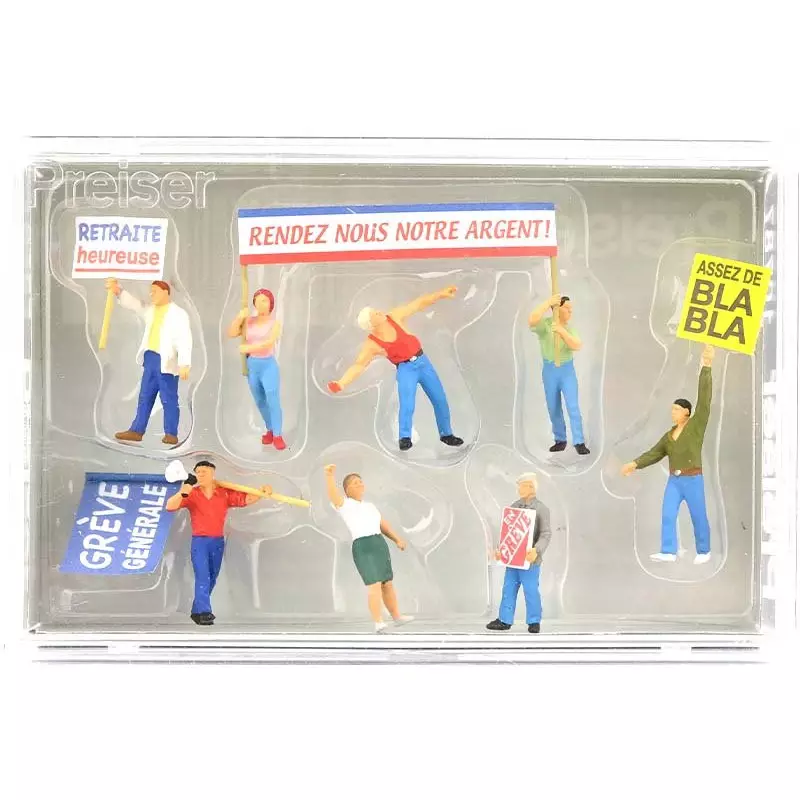Manifestants français - HO 1/87 - PREISER 10787