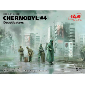 Chernobyl set 4 - 4 figurines Deactivators - échelle 1/35 - ICM 35904