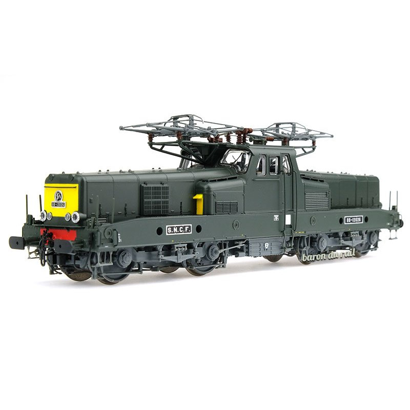 BB 12026 livrée verte avec faces jaunes SNCF analogique - ép IV - HO 1/87 - JOUEF HJ2339
