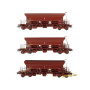 Set 3x wagon trémie F70 Uas ép. IV SNCF - HO 1/87 - REE WB-678