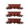 Set 3x wagon trémie F70 Uas ép. IV SNCF - HO 1/87 - REE WB-678