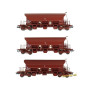 Set 3x wagon trémie F70 Uas ép. IV-V SNCF - HO 1/87 - REE WB-679