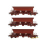 Set 3x wagon trémie F70 Uas ép. IV-V SNCF - HO 1/87 - REE WB-682
