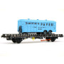 Wagon UFR Biporteur remorque PAVESI ép III - HO 1/87 - REE WB-618