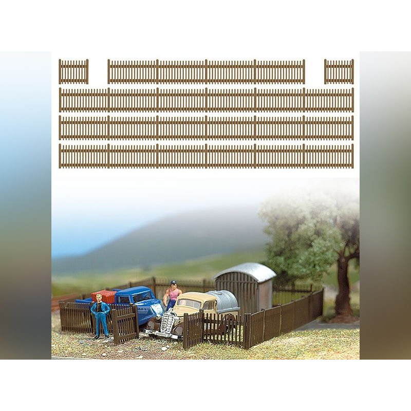Clôture en bois 120 cm - HO 1/87 - BUSCH 6007