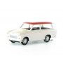 Trabant P601 blanche à toit rouge - HO 1/87 - BUSCH 53209