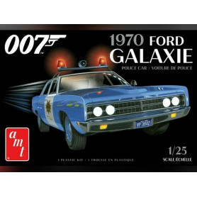 Maquette Ford Galaxie Police 1970 James Bond 007 - 1/24 - AMT 1172