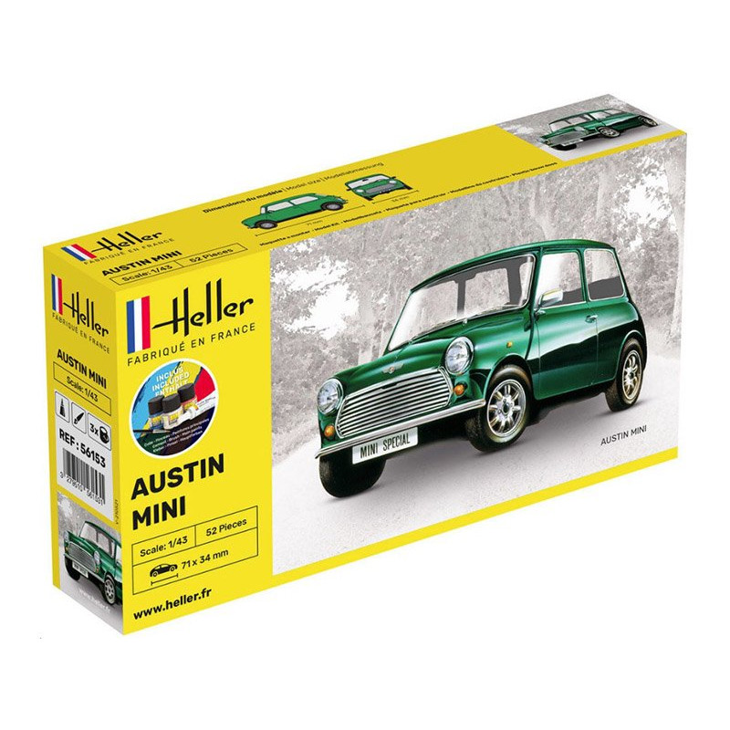 Mini Austin kit complet - échelle 1/43 - HELLER 56153