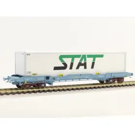 Wagon porte conteneur STAT époque V-VI - HO - LS Models 30316