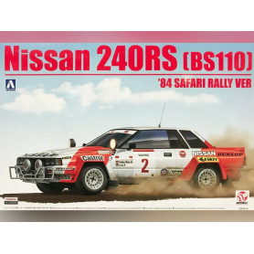 Nissan 240RS (BS110) 84 Safari Rally - échelle 1/24 - BEEMAX B24014